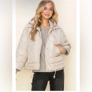 Cream Puffer Jacket